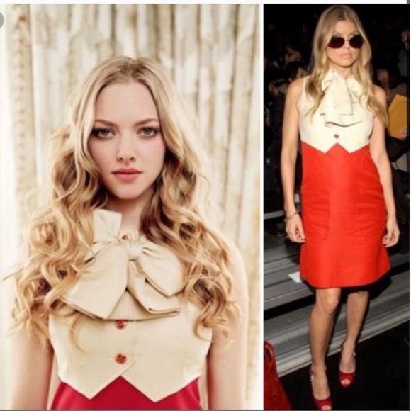 Marc by Marc Jacobs cream/red Alessandra Dress 4 - Picture 2 of 5